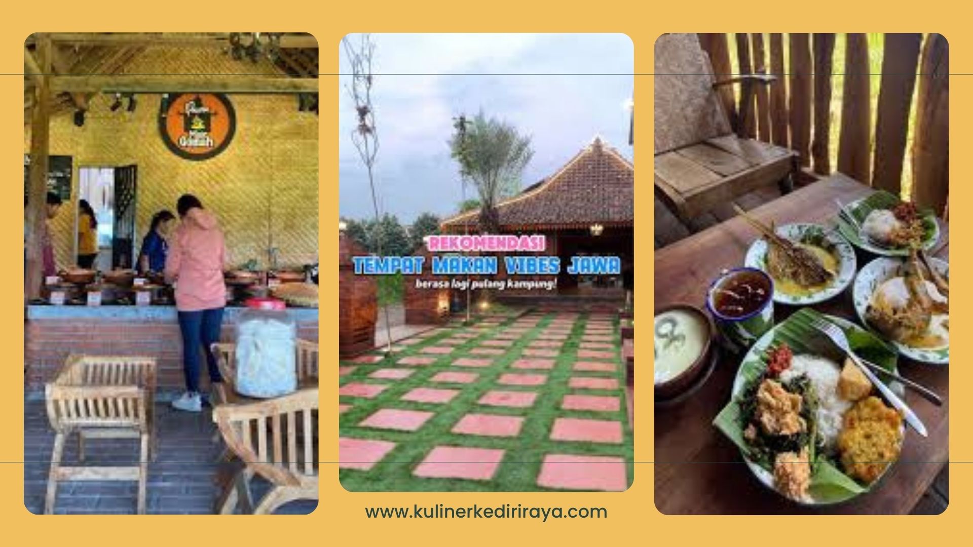 Ulasan Pawon Mak Gomah Kediri, warung makan klasik dengan menu rumahan seperti sayur asem, bobor, lodeh, urap, mie goreng, dan terong balado yang lezat dan autentik.